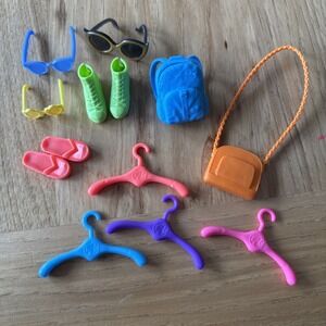 Barbie Shoes Bags Glasses Hangers Flip Flops Accessories Bundle Lot